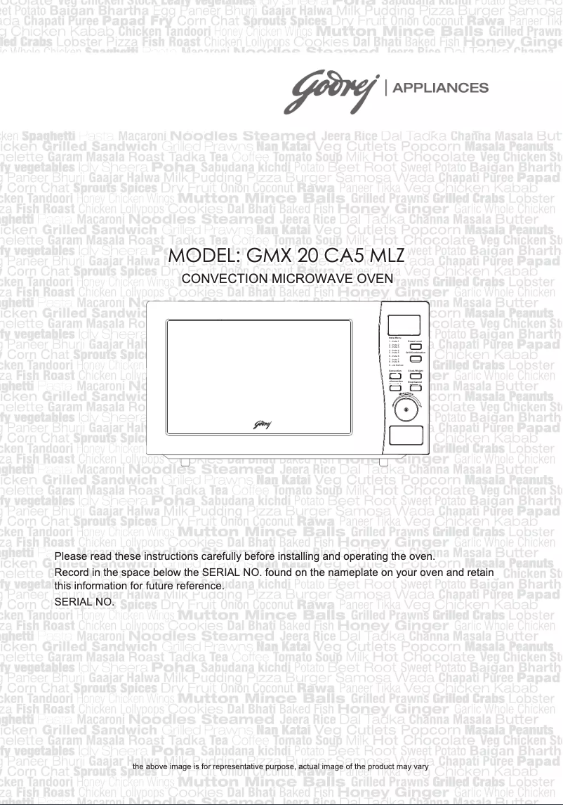 Página 1 del manual Manual de usuario Godrej GMX 20CA5 MLZ