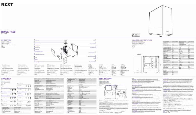 Página 1 del manual Manual de usuario NZXT H500