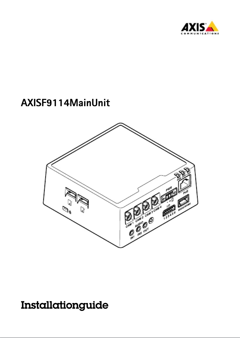 Imagen de la primera página del manual del dispositivo F9114