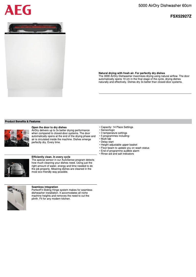 Imagen de la primera página del manual del dispositivo FSX52927Z