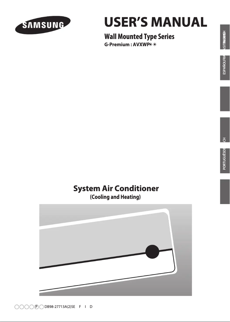 Imagen de la primera página del manual del dispositivo AVXWPH071EA