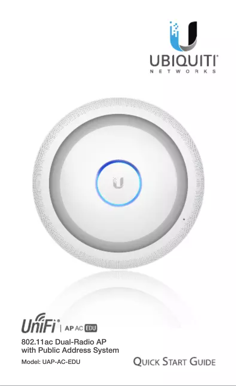 Página 1 del manual Manual de usuario Ubiquiti Networks UniFi AP AC EDU