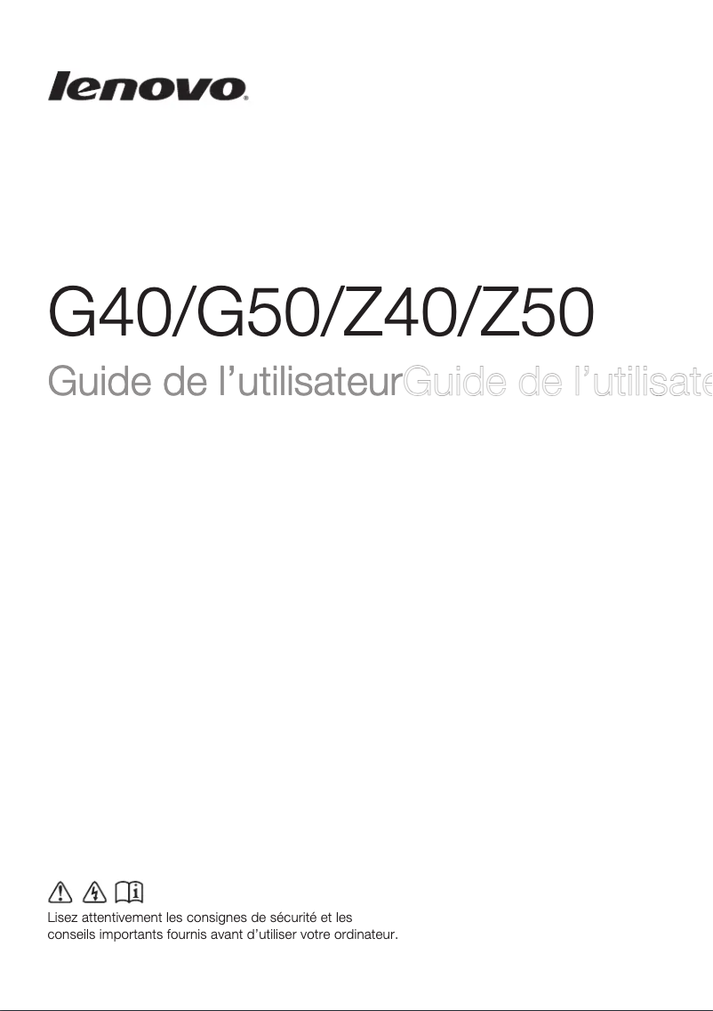 Imagen de la primera página del manual del dispositivo G40-70M