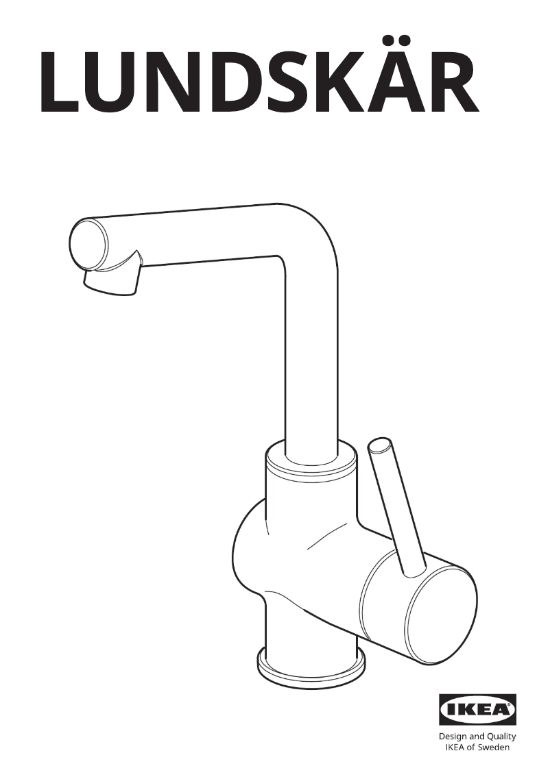 Imagen de la primera página del manual del dispositivo LUNDSKÄR 005.328.43