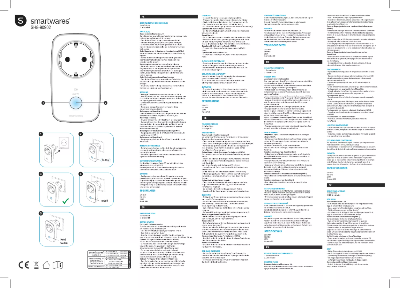 Imagen de la primera página del manual del dispositivo SH8-90902