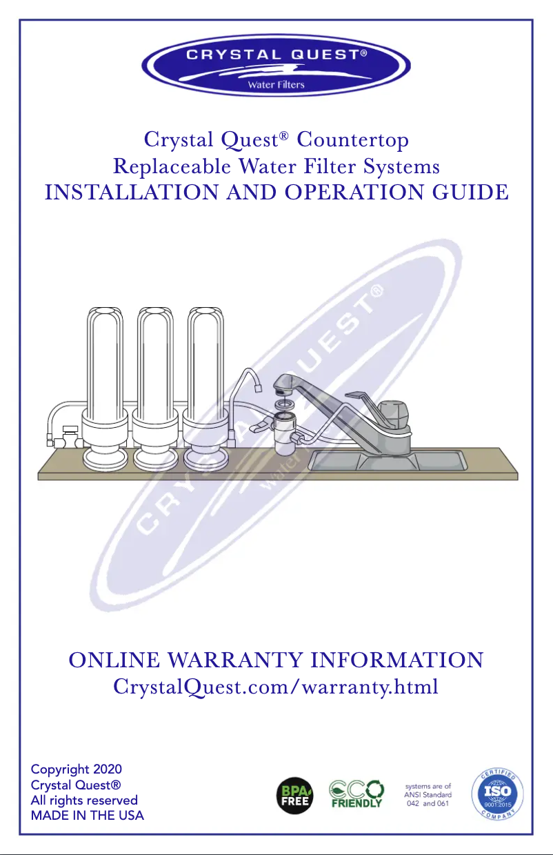 Página 1 del manual Manual de usuario Crystal Quest CQE-CT-00121