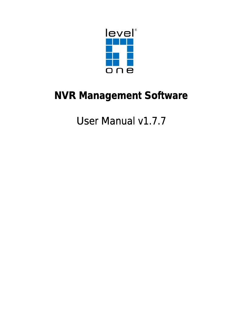 Página 1 del manual Manual de usuario LevelOne NVR-0104