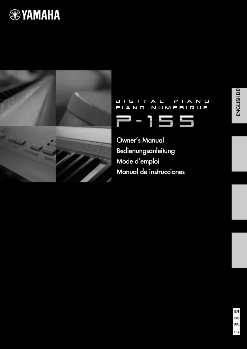 Imagen de la primera página del manual del dispositivo P-155