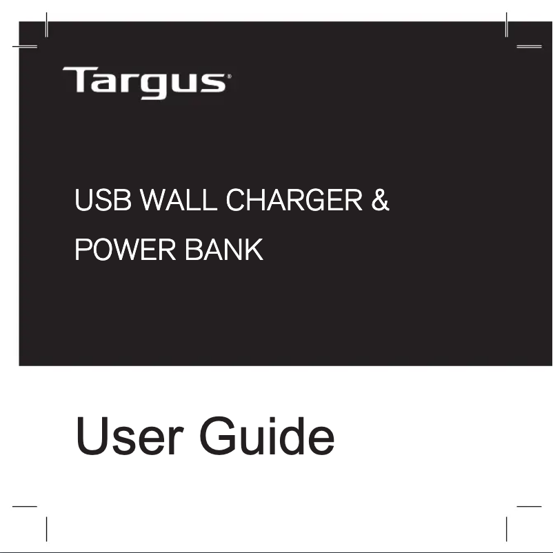 Página 1 del manual Manual de usuario Targus APD752EU