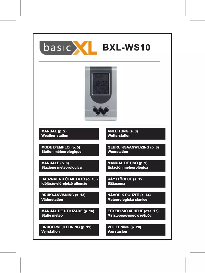 Página nº 1 - Manual de usuario basicXL BXL-WS10
