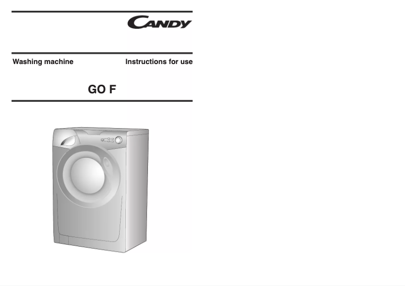 Página 1 del manual Manual de usuario Candy GOF662B/1-80