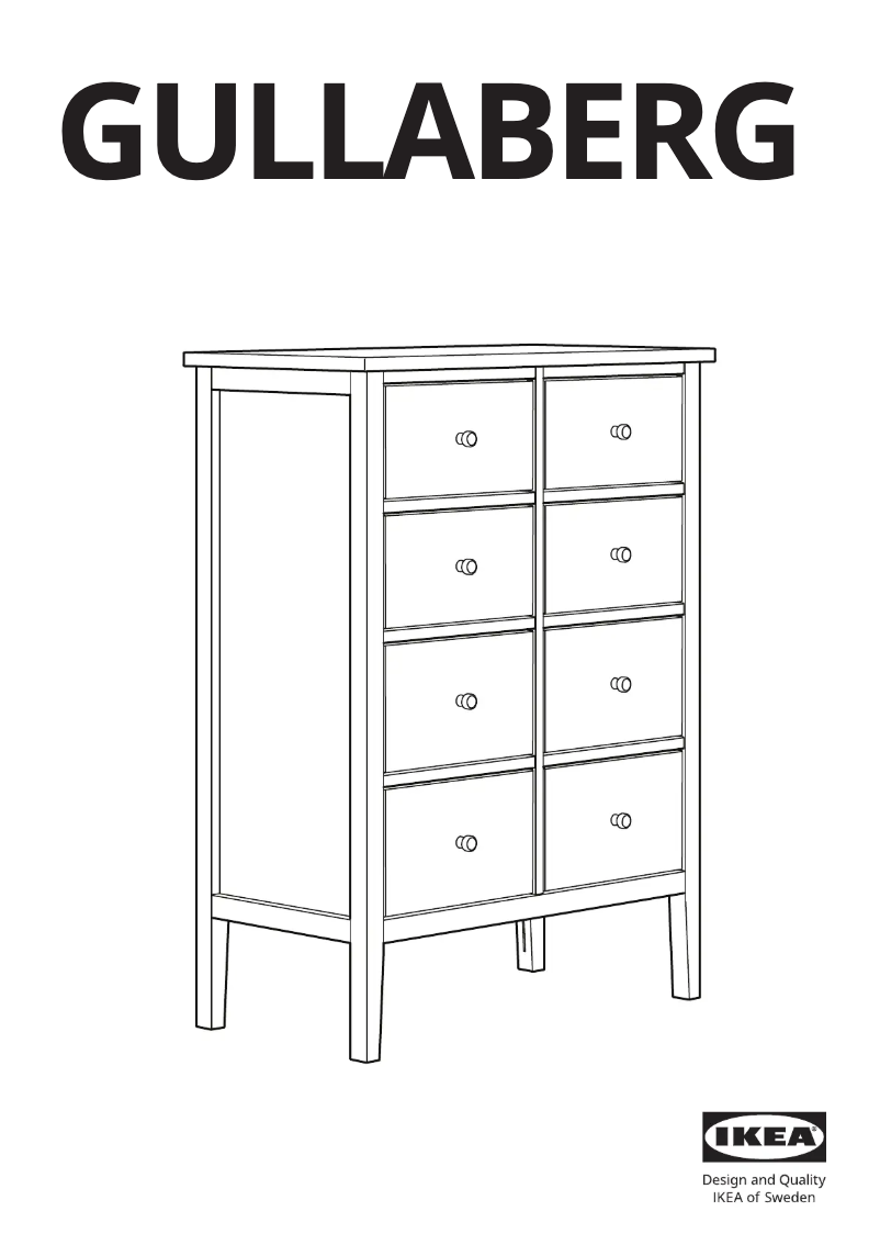 Página 1 del manual Manual de usuario Ikea GULLABERG 405.617.82