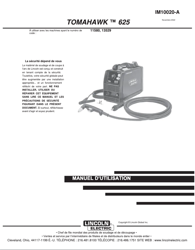 Imagen de la primera página del manual del dispositivo Tomahawk 625