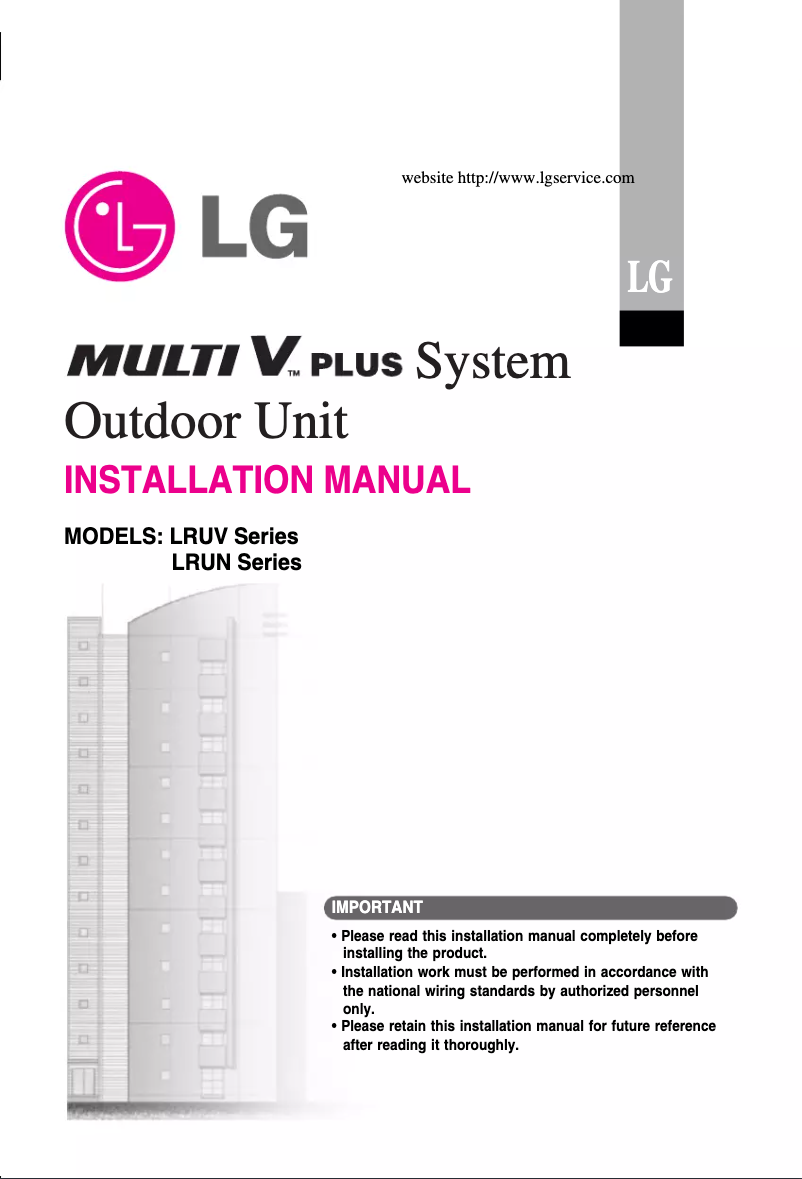 Página 1 del manual Manual de usuario LG LRUV1008T1