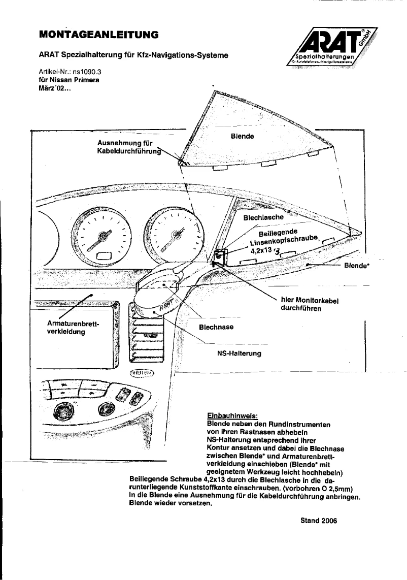 Página 1 del manual Manual de usuario Arat NS1090.3