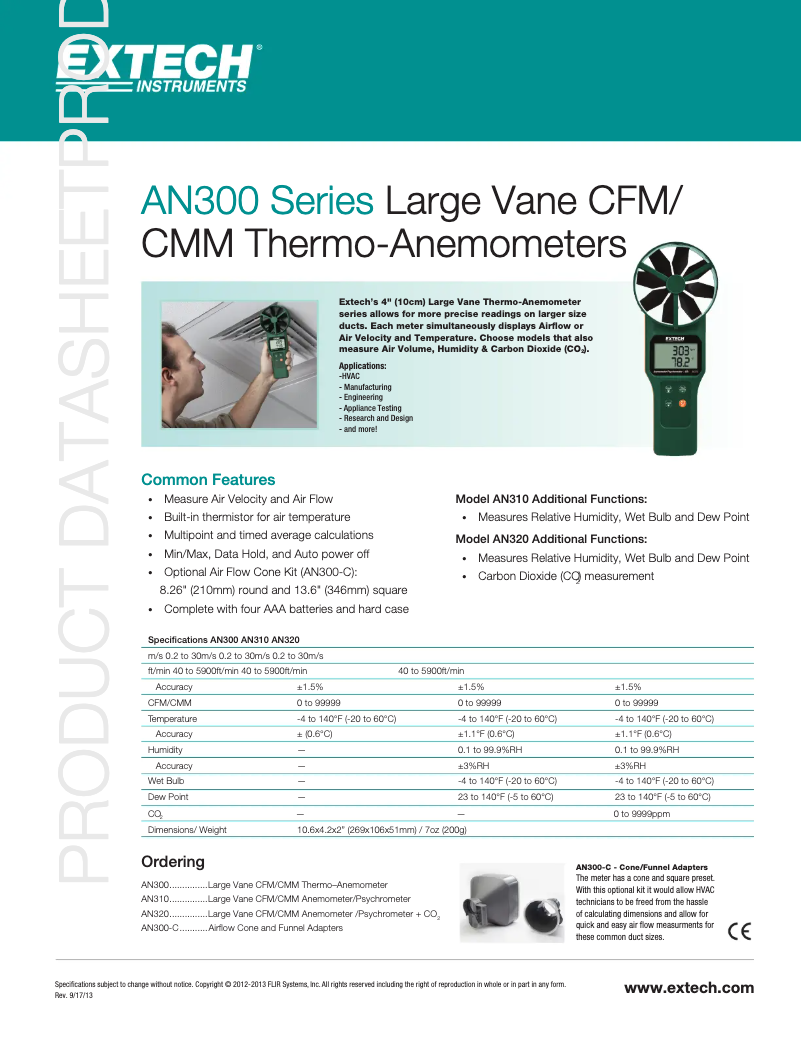 Imagen de la primera página del manual del dispositivo AN300-C
