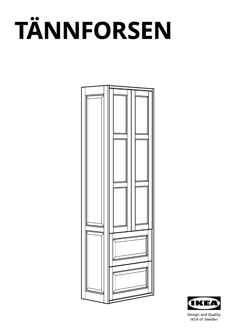 Página 1 del manual Manual de usuario Ikea TÄNNFORSEN 805.531.72