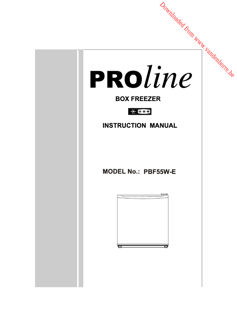 Página 1 del manual Manual de usuario Proline PBF55W