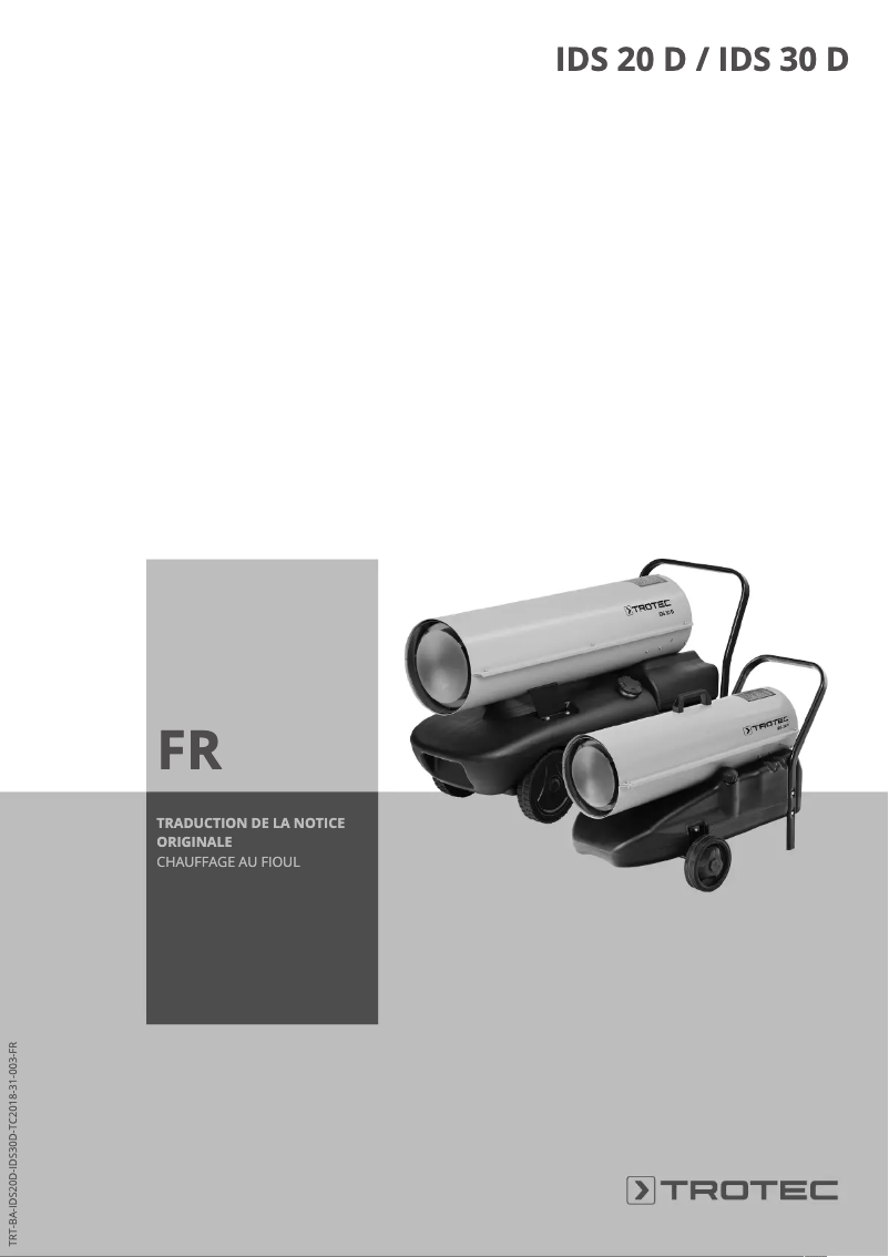 Imagen de la primera página del manual del dispositivo IDS 20 D