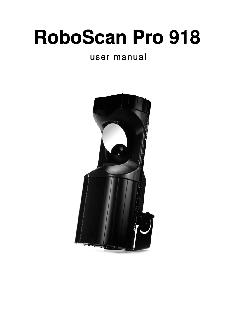 Página 1 del manual Manual de usuario Martin RoboScan Pro 918