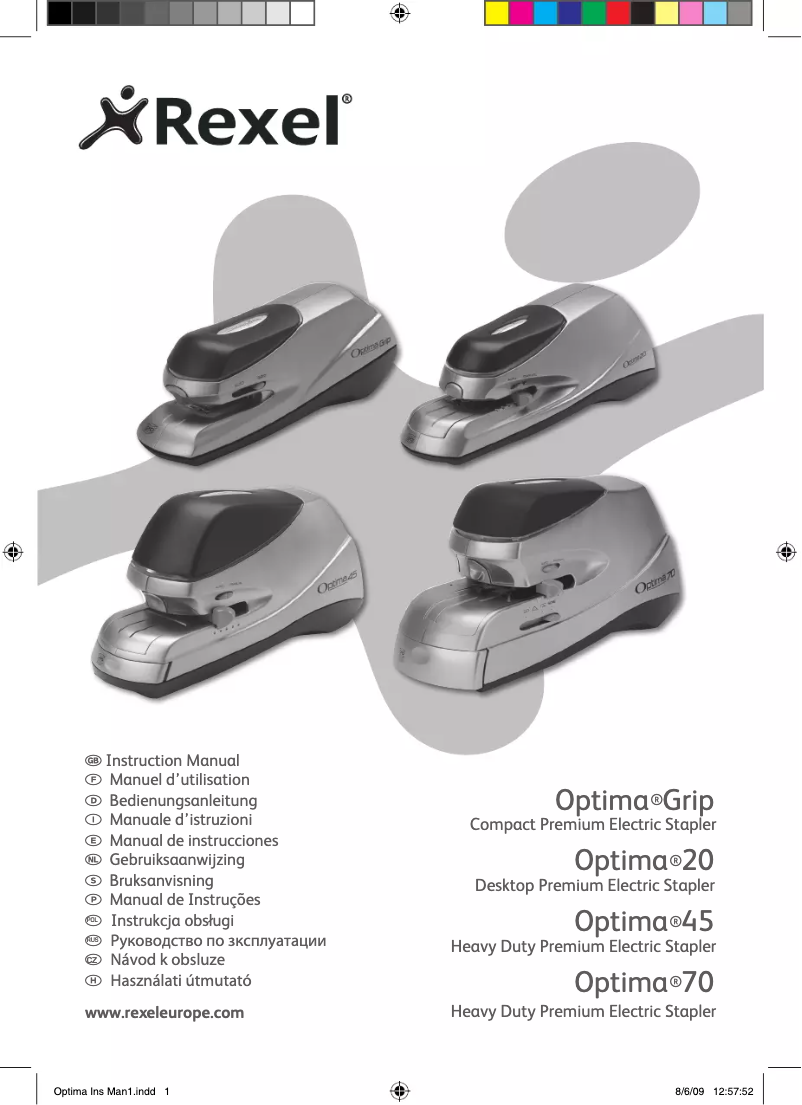 Imagen de la primera página del manual del dispositivo Optima 70