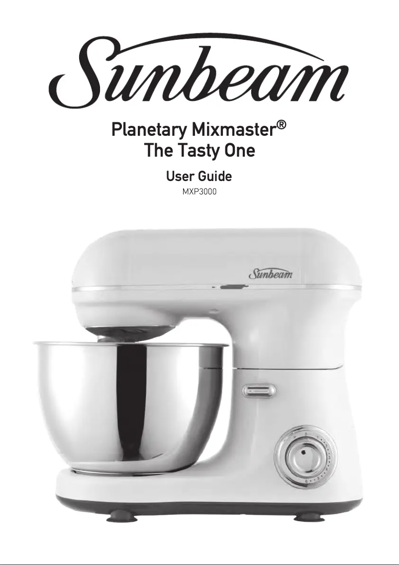 Página nº 1 - Manual de usuario Sunbeam Planetary Mixmaster The Tasty One MXP3000