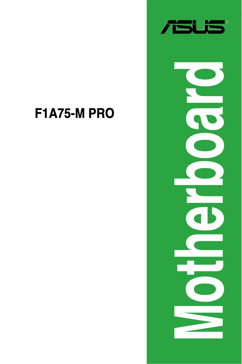 Página 1 del manual Manual de usuario Asus F1A75-M PRO