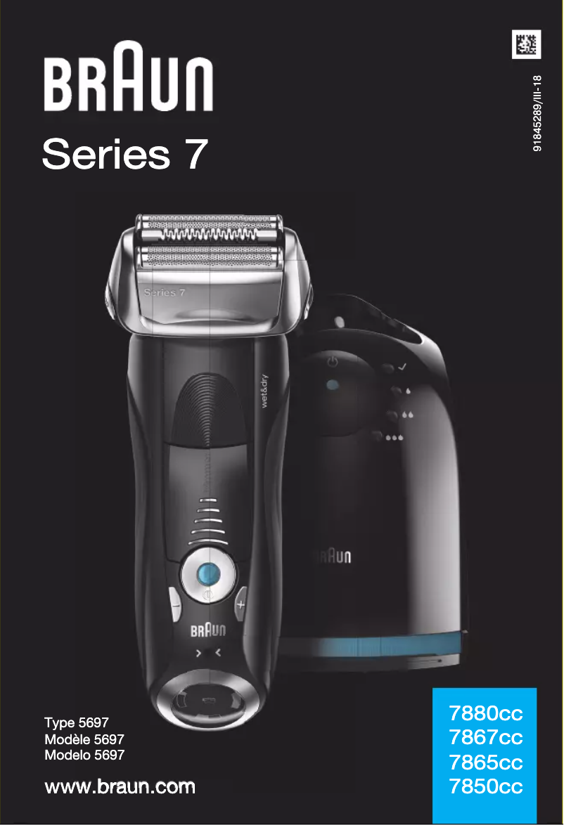 Página 1 del manual Manual de usuario Braun Series 7 7867cc