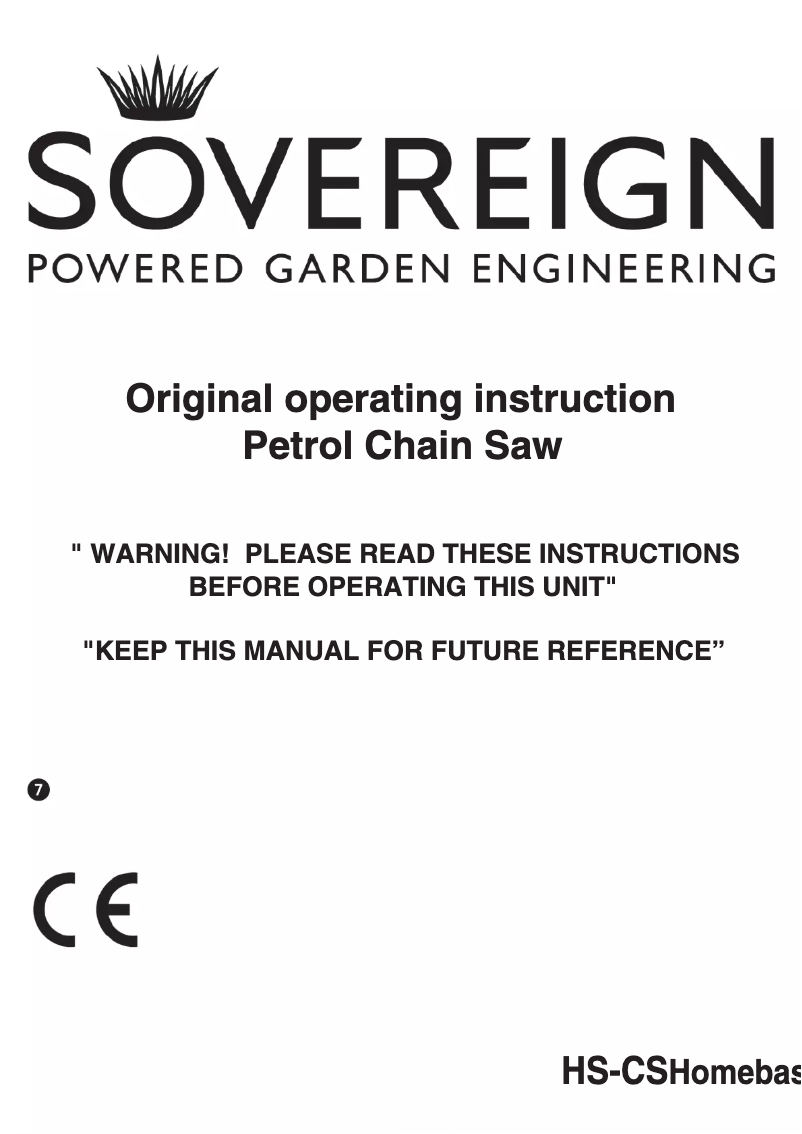 Imagen de la primera página del manual del dispositivo HS-CS 37