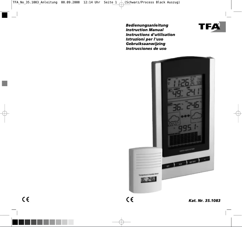 Página nº 1 - Manual de usuario TFA Gaia