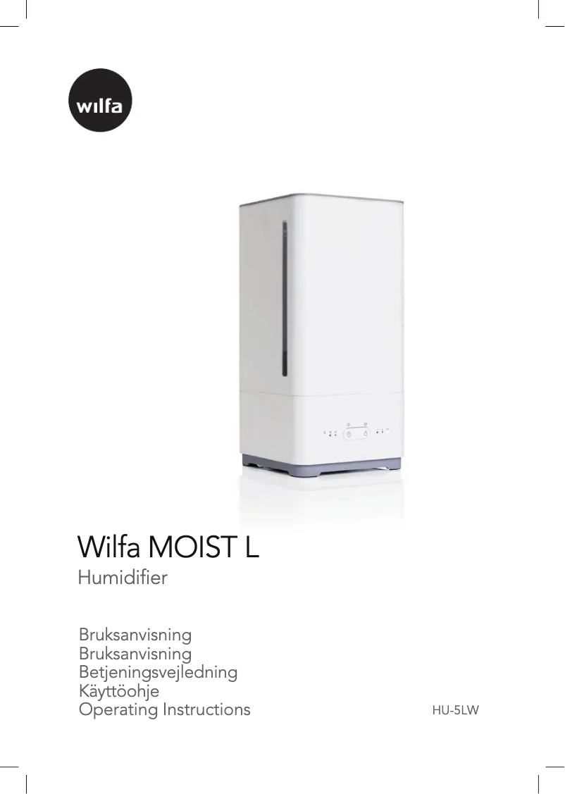 Página 1 del manual Manual de usuario Wilfa Moist L HU-5LW