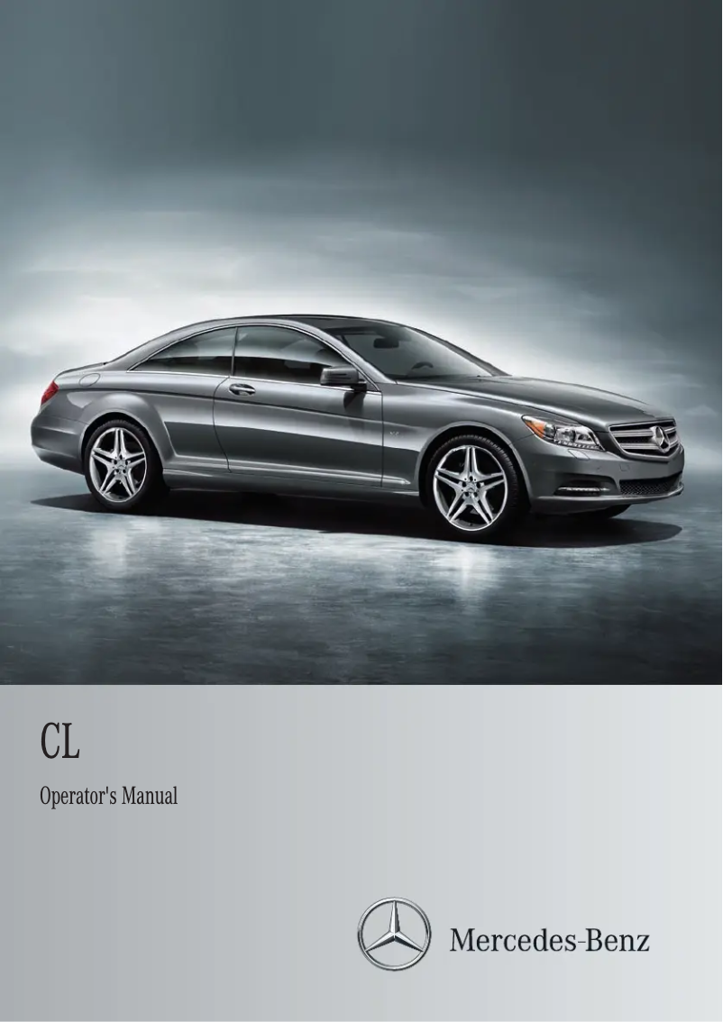 Página nº 1 - Manual de usuario Mercedes-Benz CL-Class (2011)