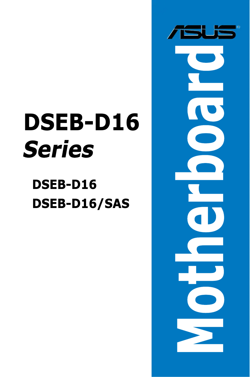 Página nº 1 - Manual de usuario Asus DSBF-D16/SAS