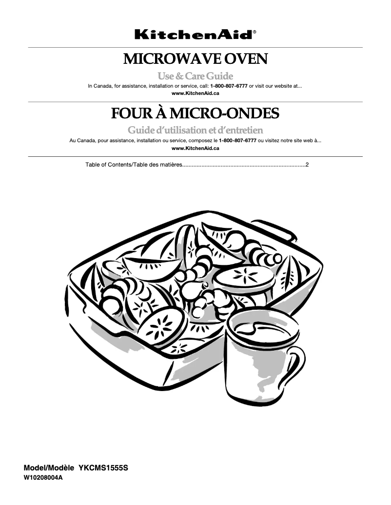 Página 1 del manual Manual de usuario KitchenAid YKCMS1555SS0