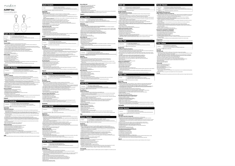 Imagen de la primera página del manual del dispositivo ALRMP10YE