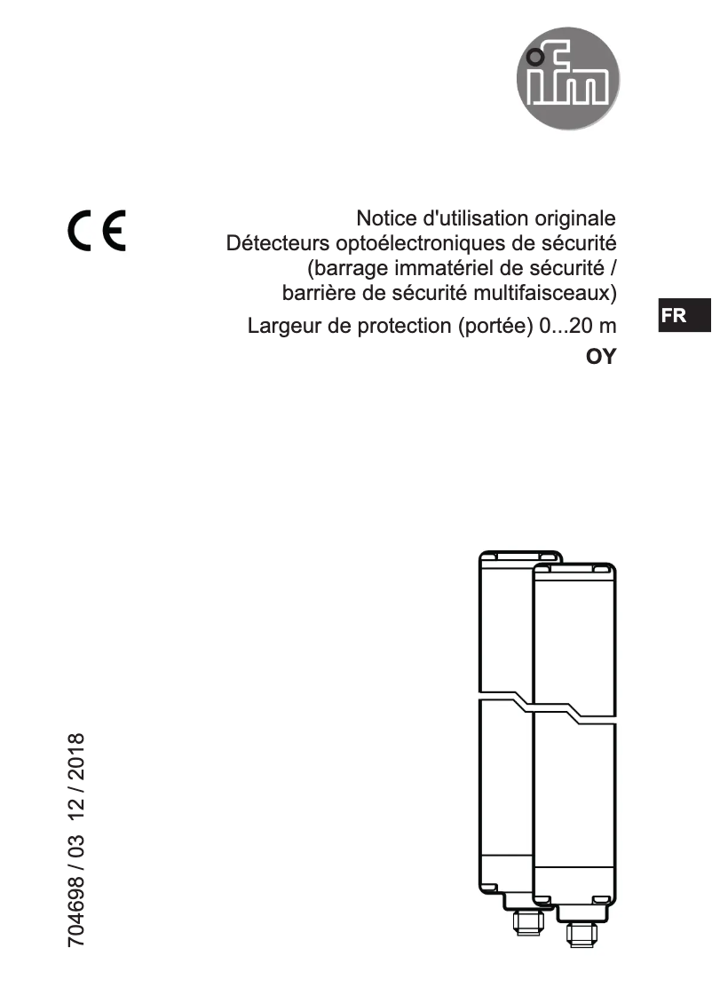 Imagen de la primera página del manual del dispositivo OY122S