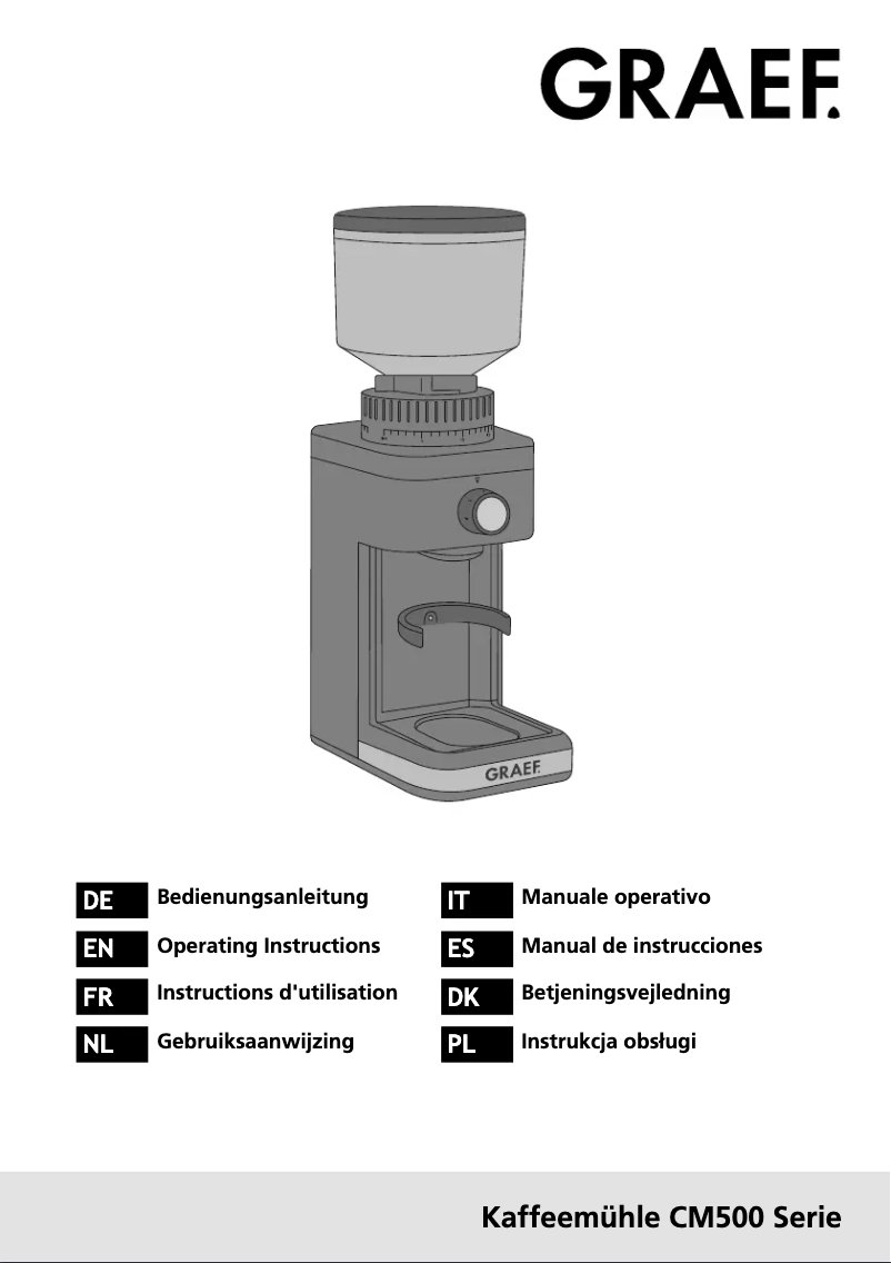 Imagen de la primera página del manual del dispositivo CM 501