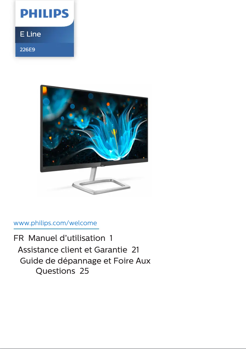 Imagen de la primera página del manual del dispositivo 226E9QHAB