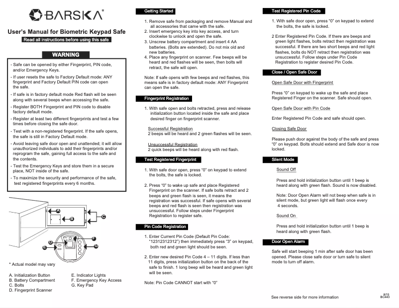 Página nº 1 - Manual de usuario Barska AX12842