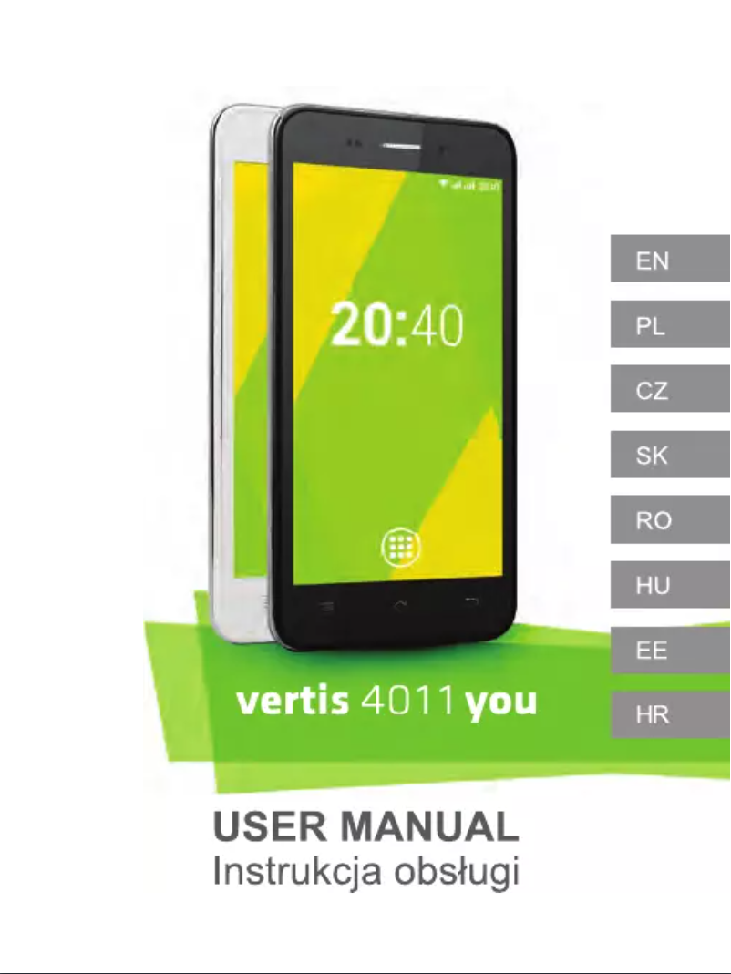 Imagen de la primera página del manual del dispositivo Vertis 4011 You