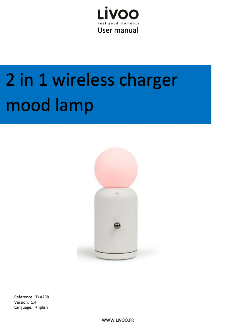 Página 1 del manual Manual de usuario Livoo TEA258