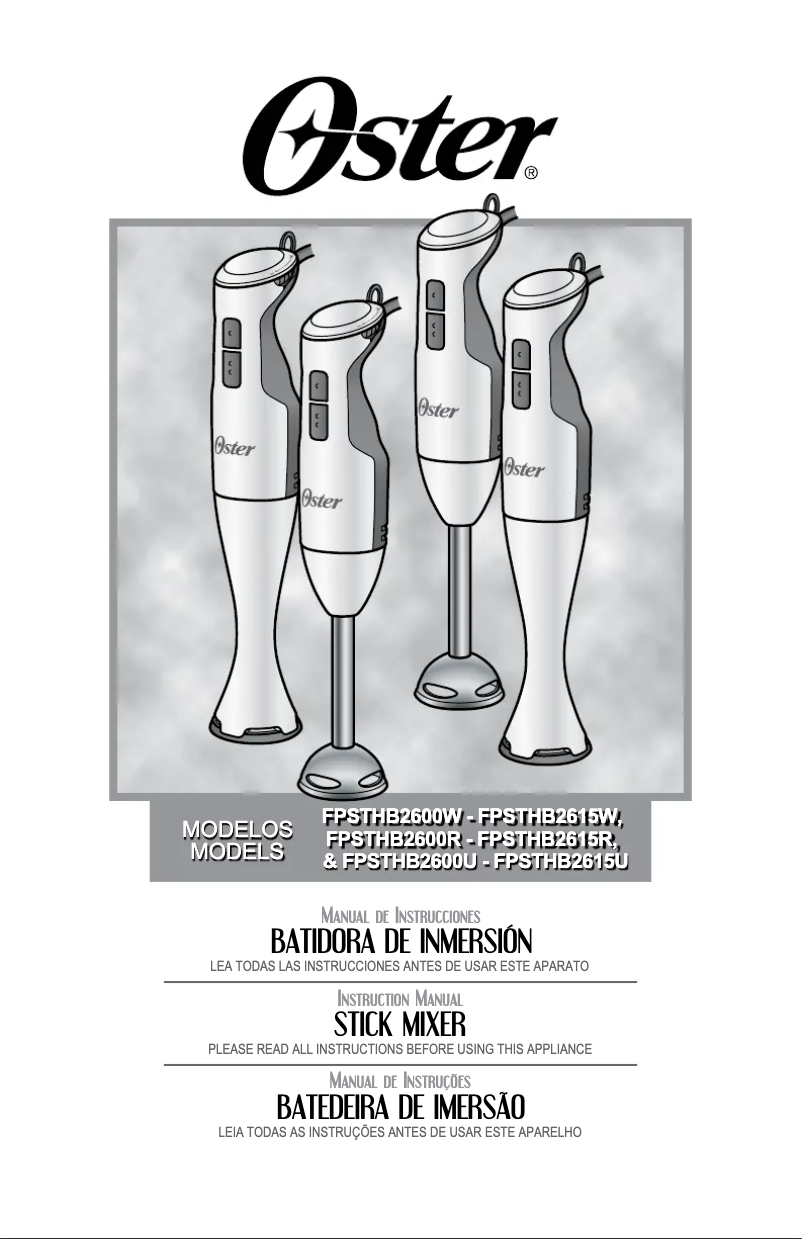 Imagen de la primera página del manual del dispositivo FPSTHB2600W013