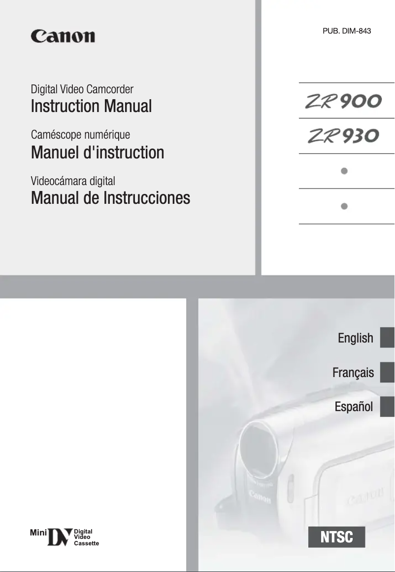 Imagen de la primera página del manual del dispositivo ZR930