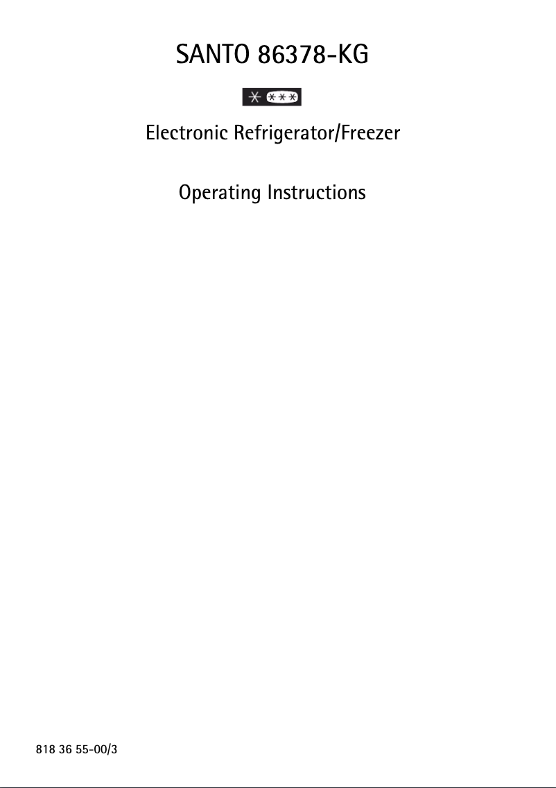 Imagen de la primera página del manual del dispositivo S 86378 KG