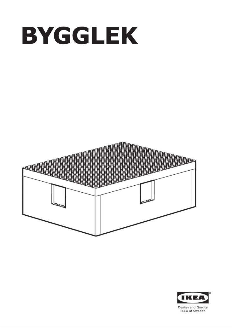 Página 1 del manual Manual de usuario Ikea BYGGLEK 705.152.27
