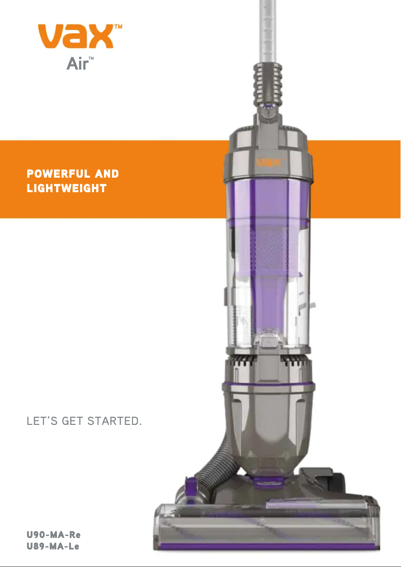 Imagen de la primera página del manual del dispositivo Air U90-MAe