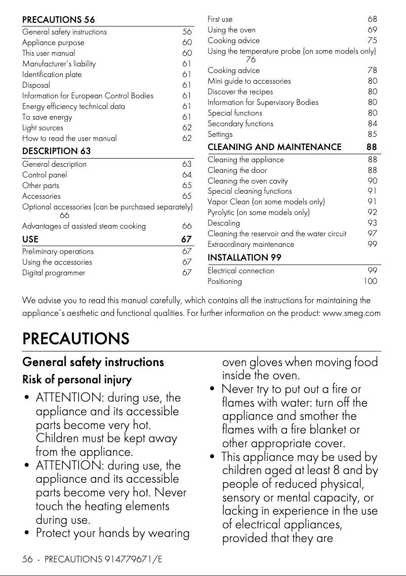 Imagen de la primera página del manual del dispositivo SOP6102S2PS