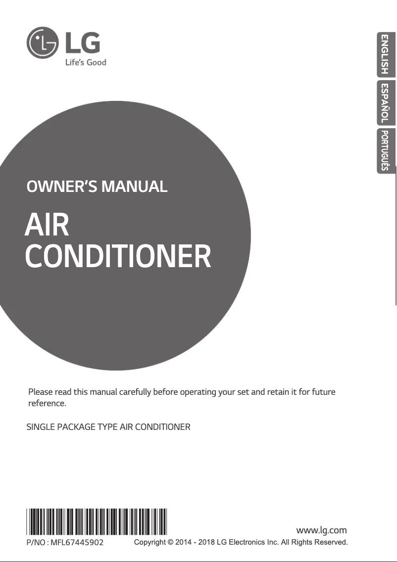 Página 1 del manual Manual de usuario LG AK-Q240BC01