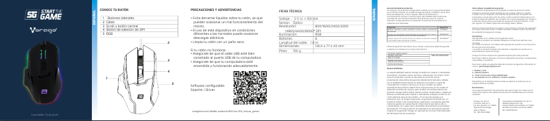 Página 1 del manual Manual de usuario Vorago MO-504