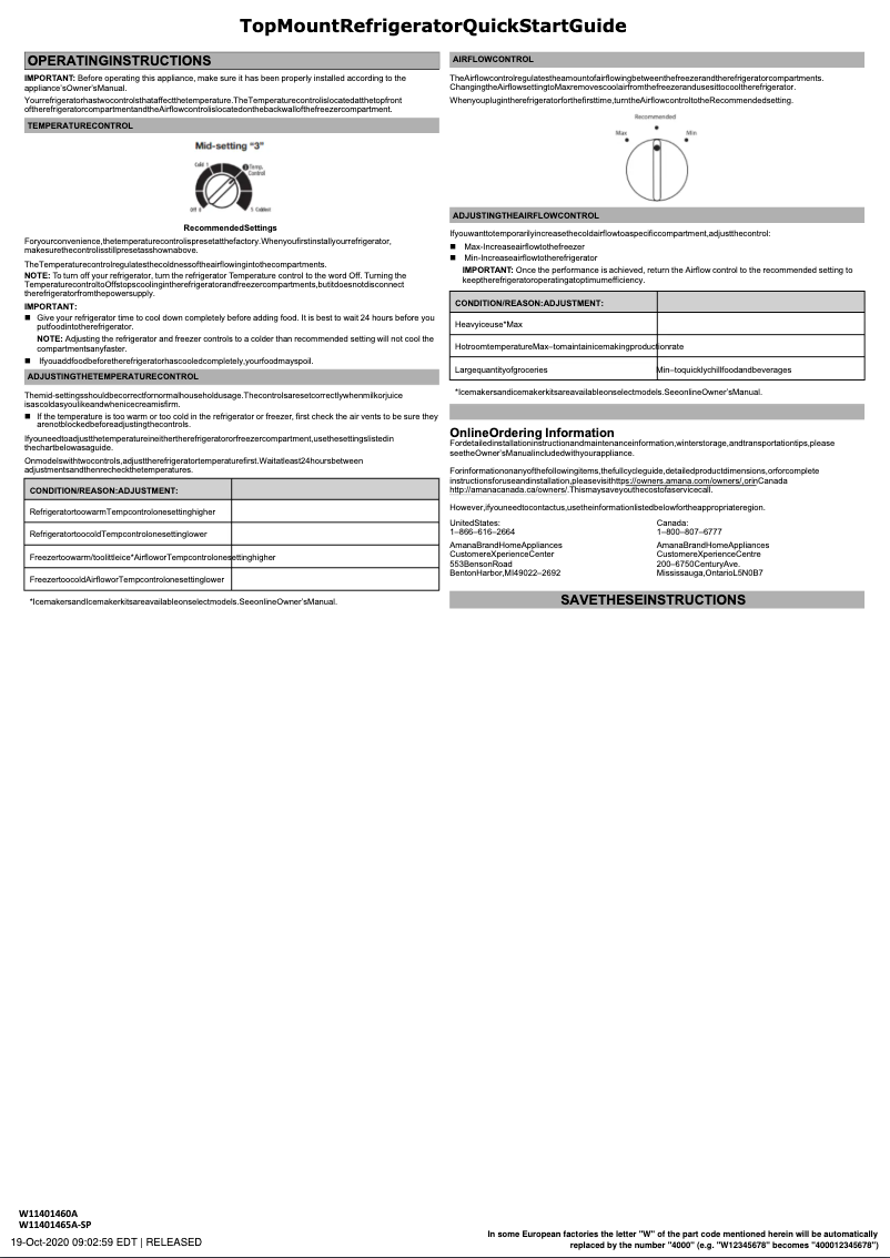 Imagen de la primera página del manual del dispositivo ARTX3028PB